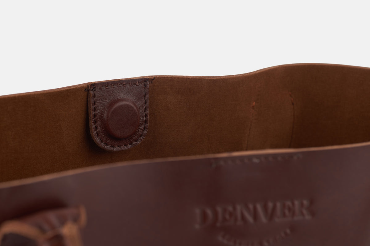 Brown Leather Hand Bag - denverleathercraft