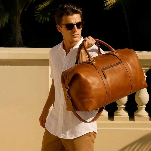 DUTCH LEATHER DUFFEL BAG MEN
