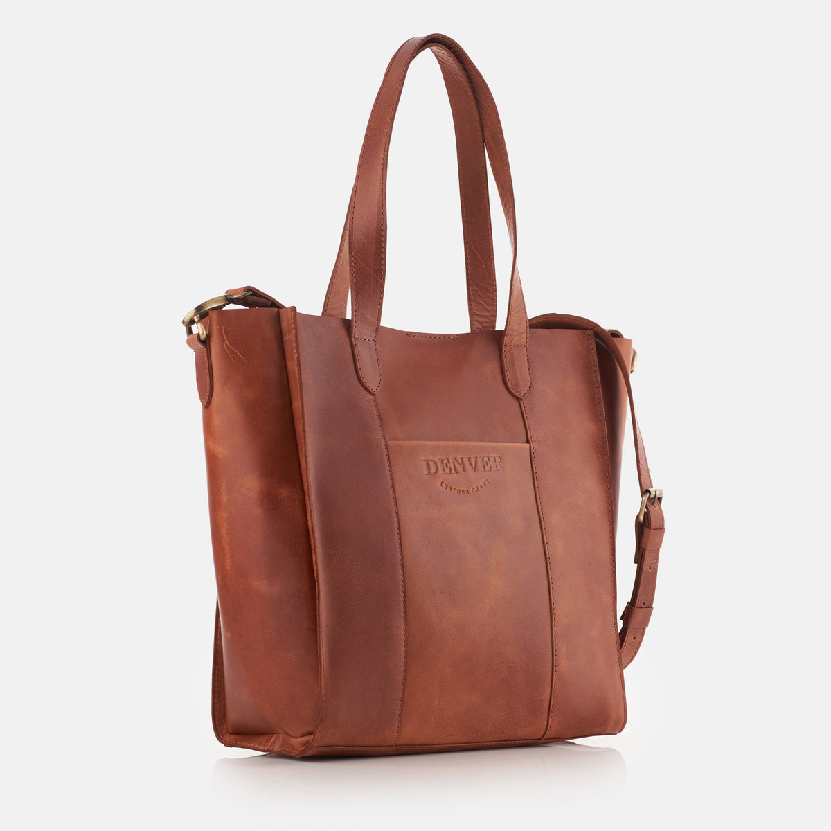 Rich Mahogany Shoulder Tote Bag