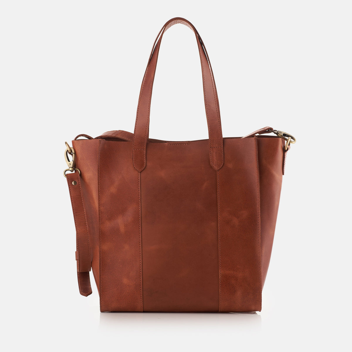 Rich Mahogany Shoulder Tote Bag