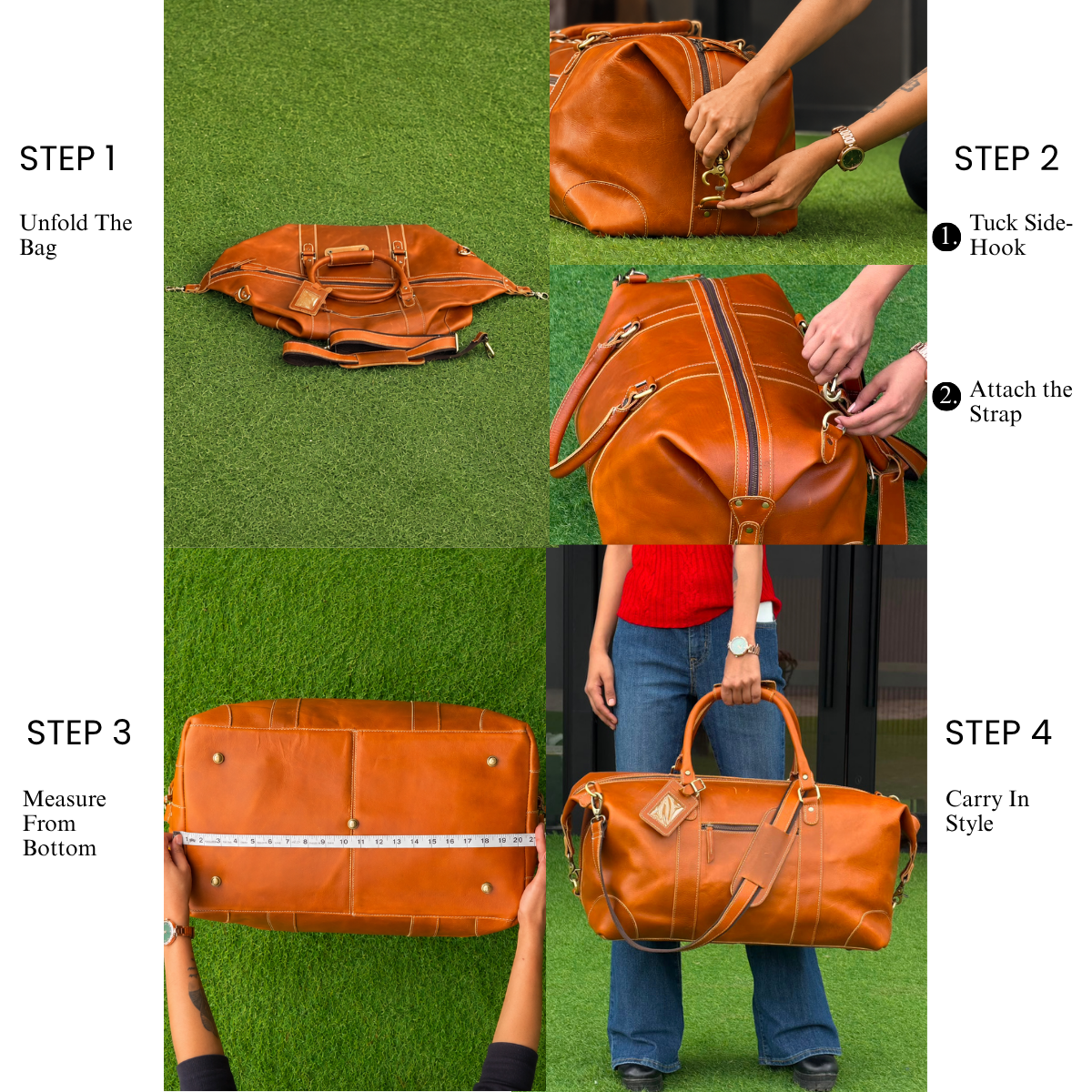 DUTCH LEATHER DUFFEL BAG & WOMEN LEATHER DUFFEL BAG-combo