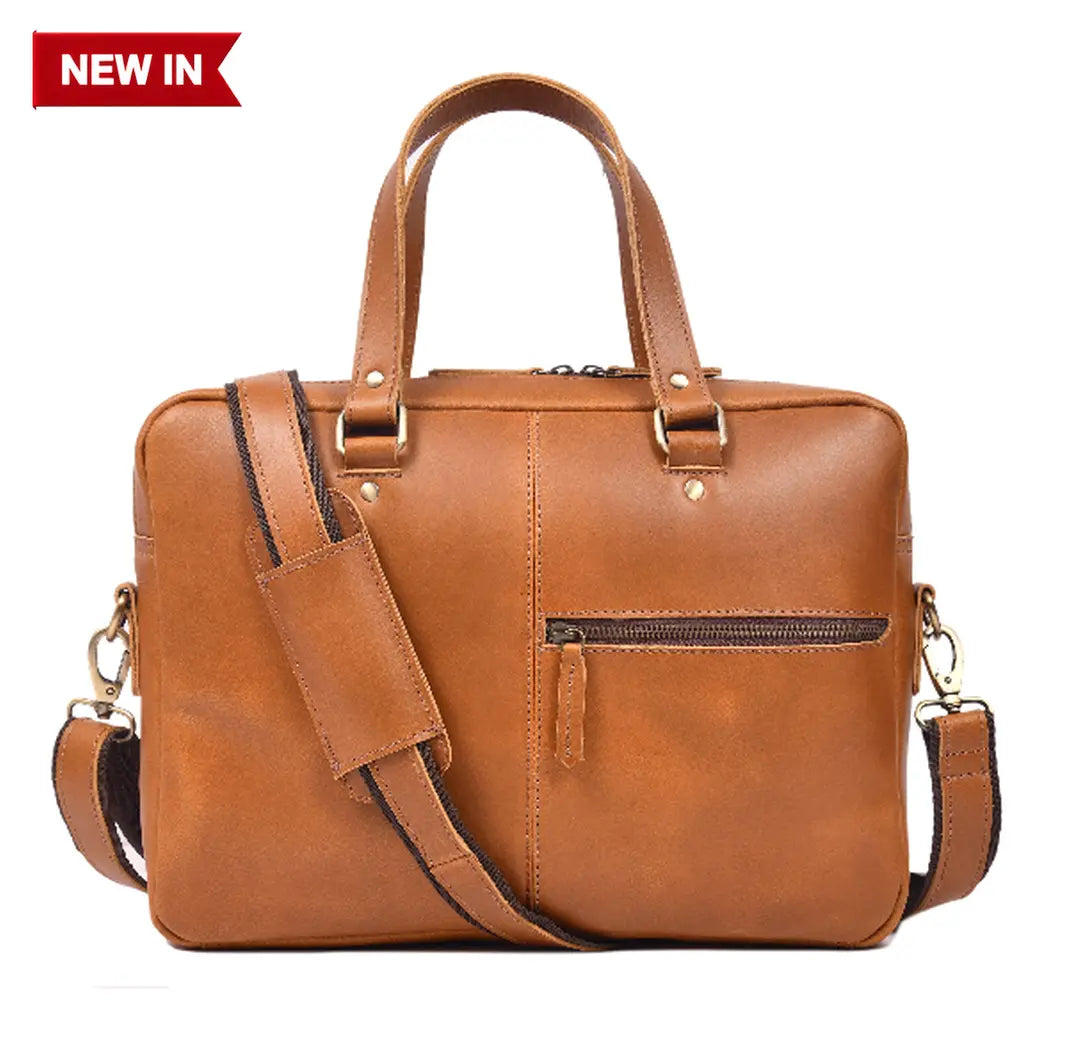 Executive Leather Messenger Bag