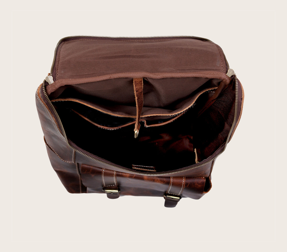 THORNE BUFFALO LEATHER BACKPACK