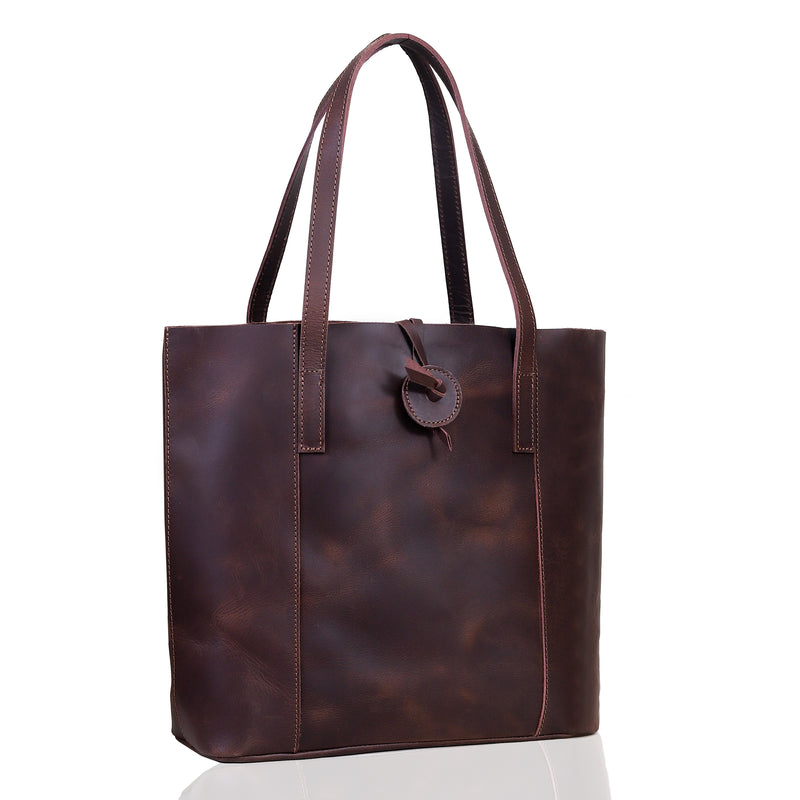 SEINNA LEATHER TOTE BAG - denverleathercraft