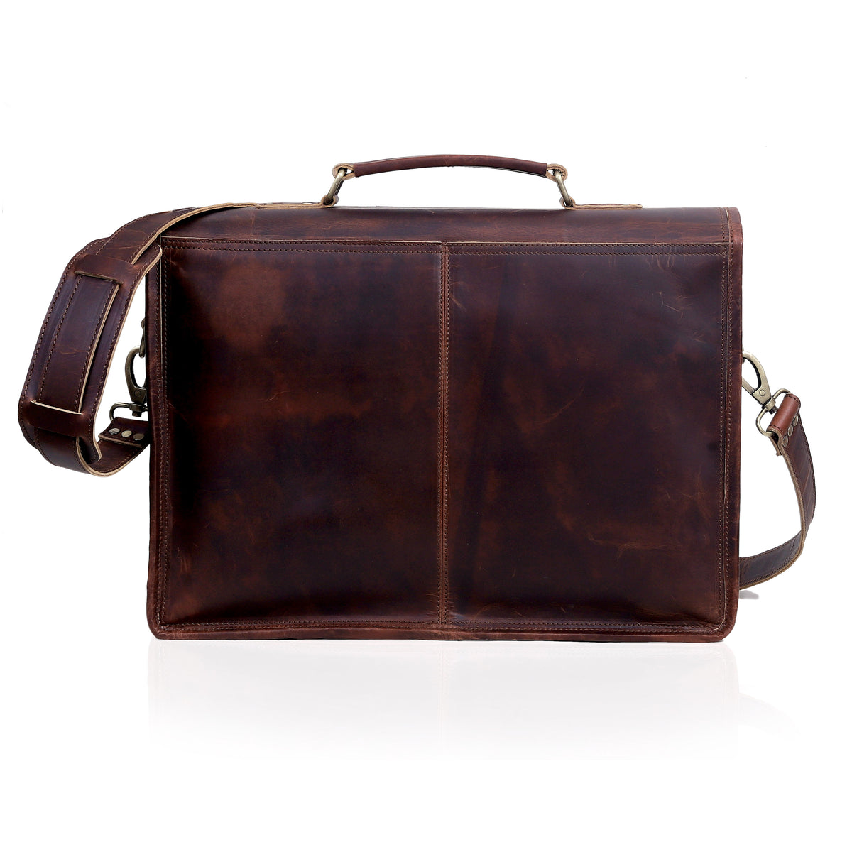 Roosevelt Buffalo Leather Messenger Bag