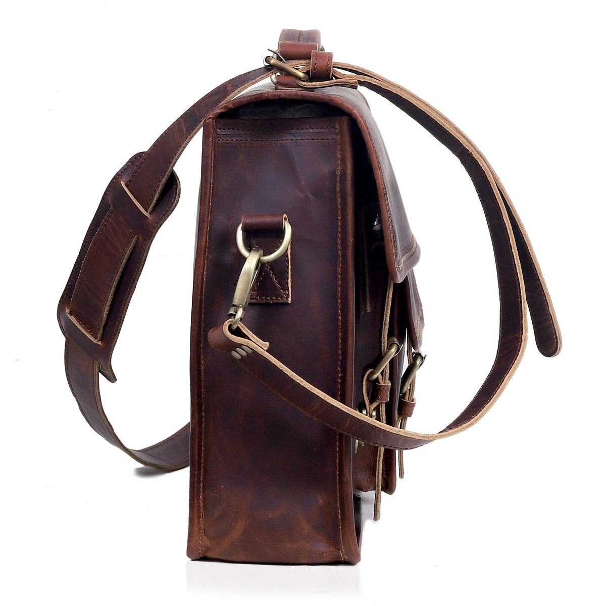 Roosevelt Buffalo Leather Messenger Bag