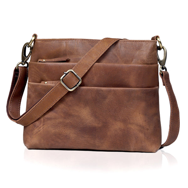 FLORENA LEATHER CROSSBODY BAG