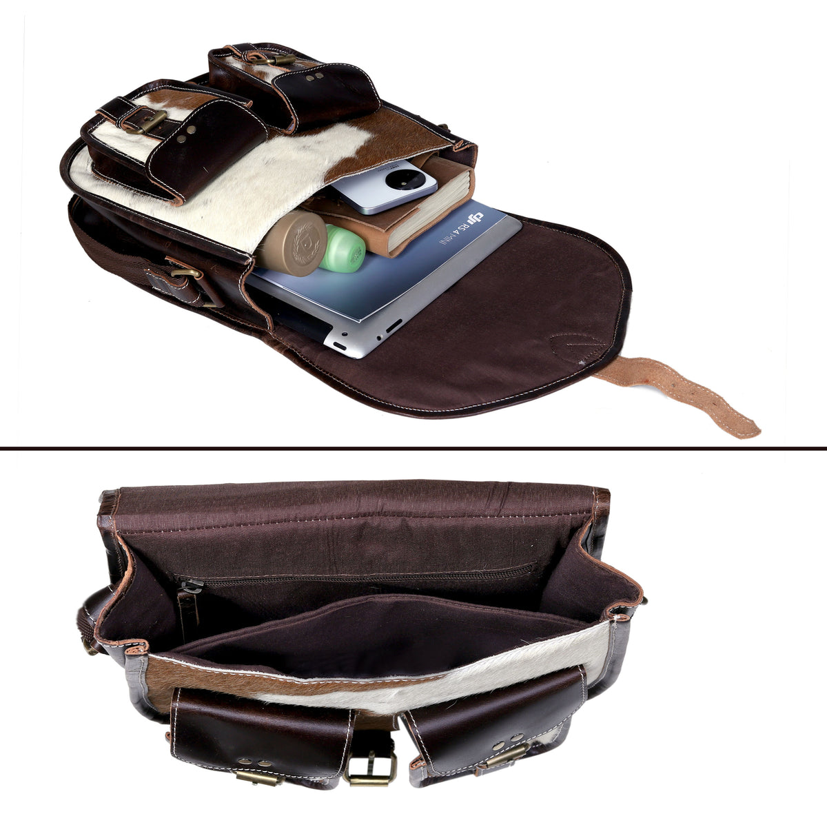 JULIE HAIRON LEATHER CROSSBODY BAG
