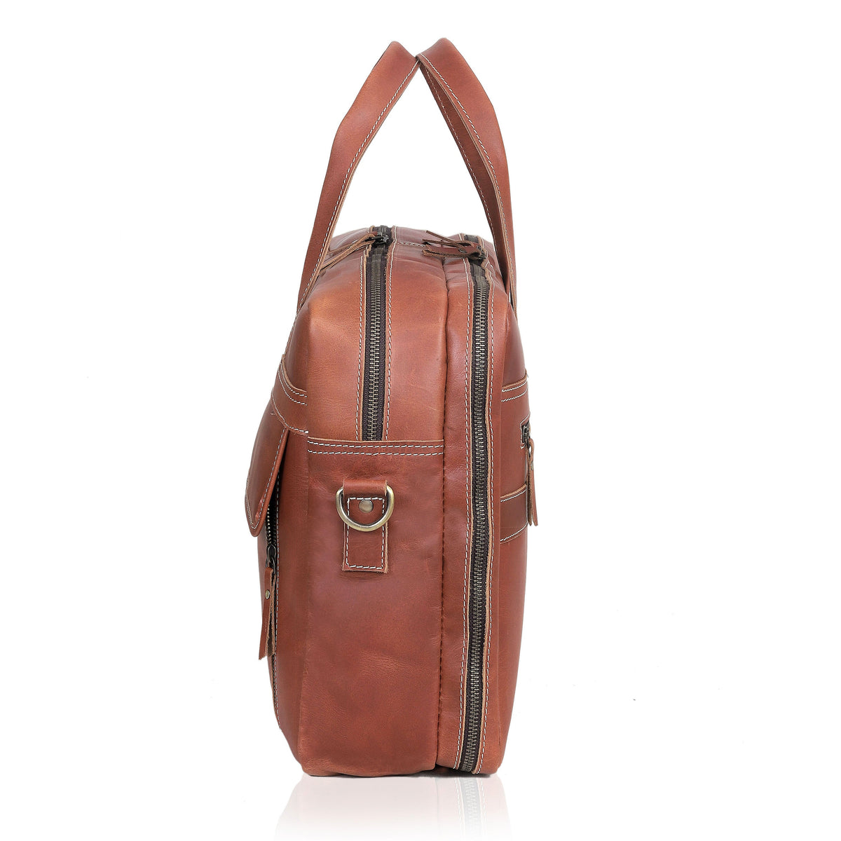 NEW YORK LEATHER BRIEFCASE BAG - denverleathercraft