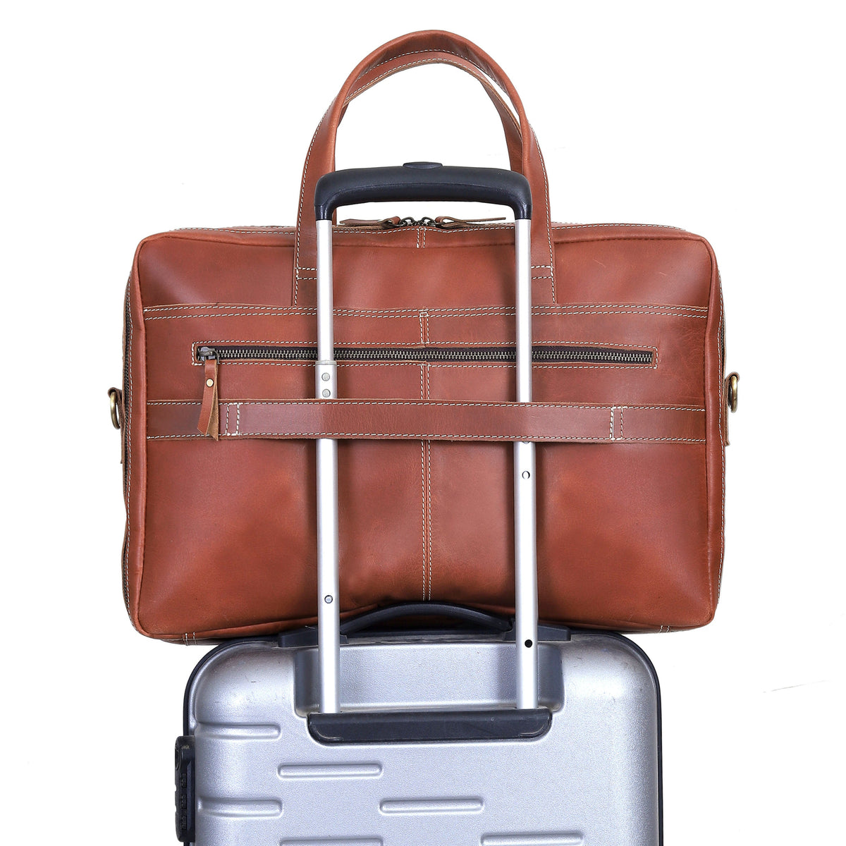 NEW YORK LEATHER BRIEFCASE BAG - denverleathercraft