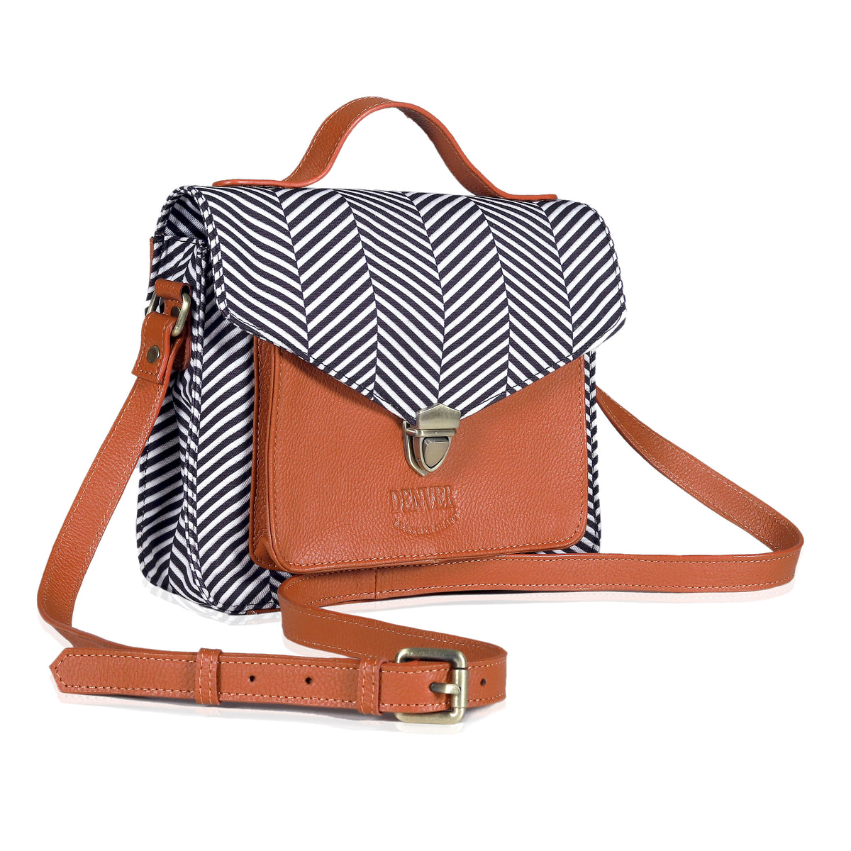 EVE LEATHER CROSSBODY BAG - MALTA ORANGE
