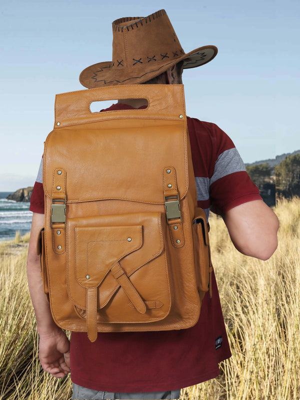 ROMEO LEATHER BACKPACK TRAVEL