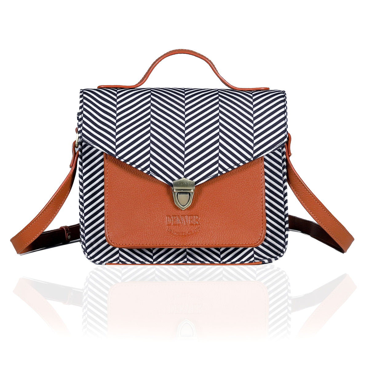 EVE LEATHER CROSSBODY BAG - MALTA ORANGE
