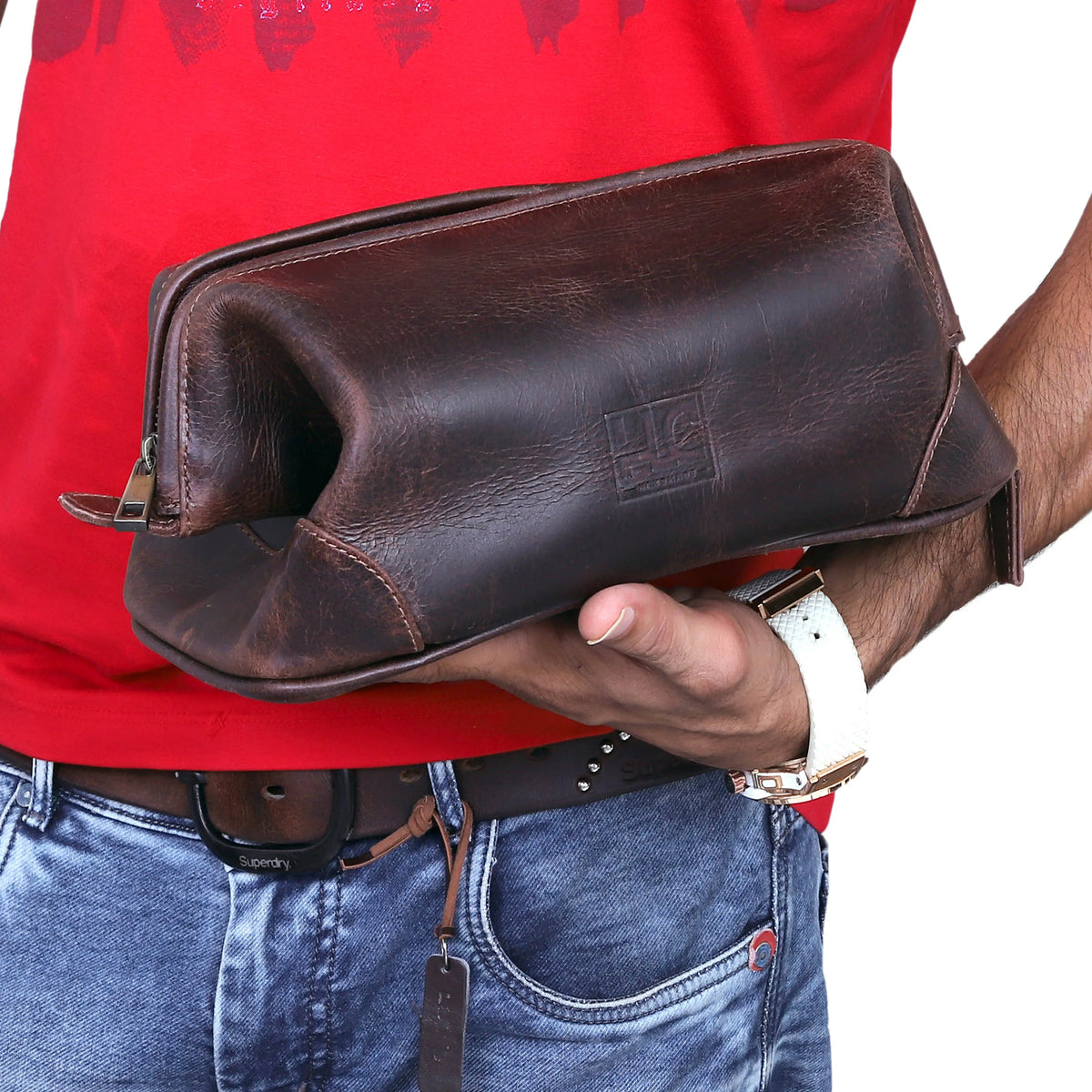 PREMIUM LEATHER TOILETRY DOPP KIT - denverleathercraft