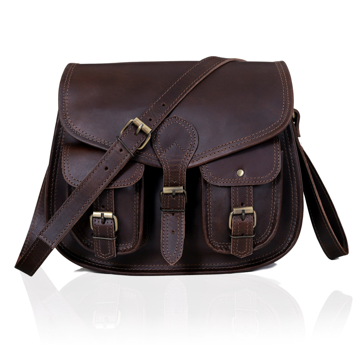 Tracy Full Grain Leather Saddlebag - denverleathercraft