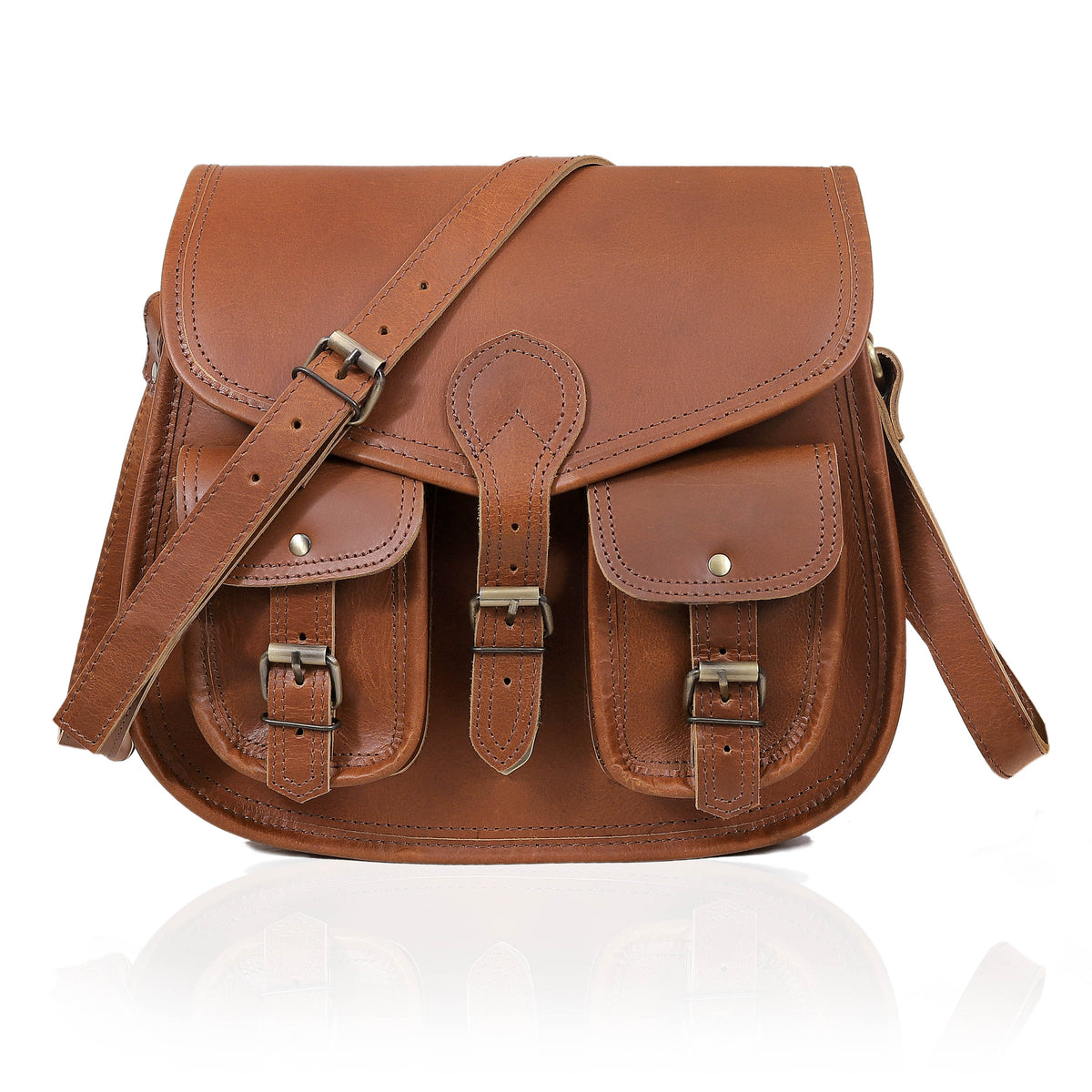 Tracy Full Grain Leather Saddlebag - denverleathercraft