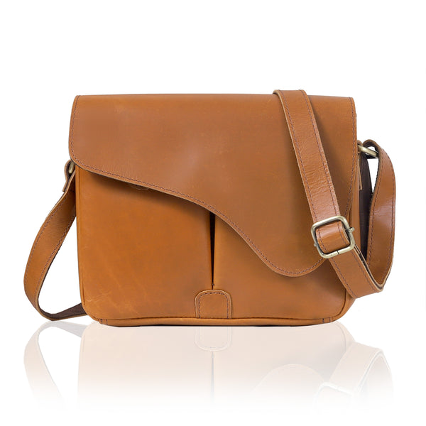 Gracy Full Grain Leather Crossbody Bag