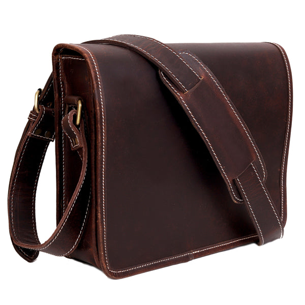 GEORGIA LEATHER CROSSBODY SATCHEL BAG