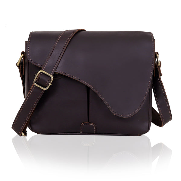 Gracy Full Grain Leather Crossbody Bag