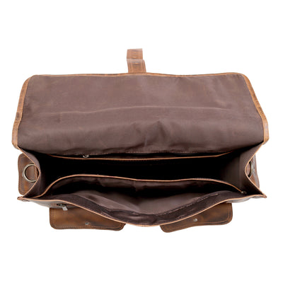HAWK LEATHER MESSENGER BAG - denverleathercraft