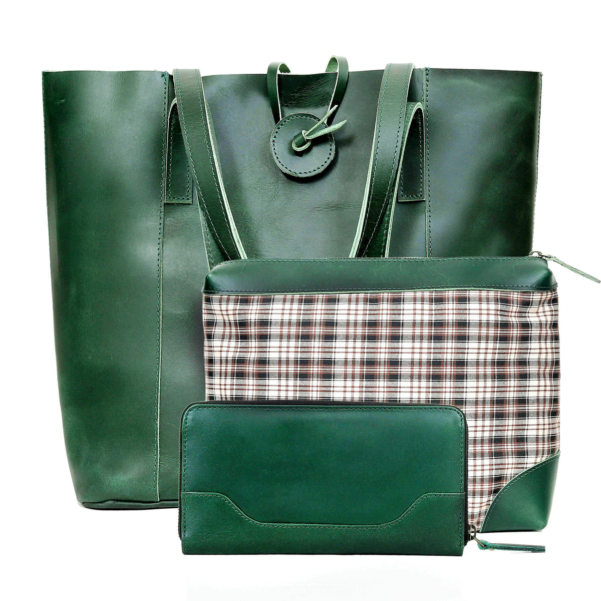 Seinna Leather Bag Combo - Purple - denverleathercraft