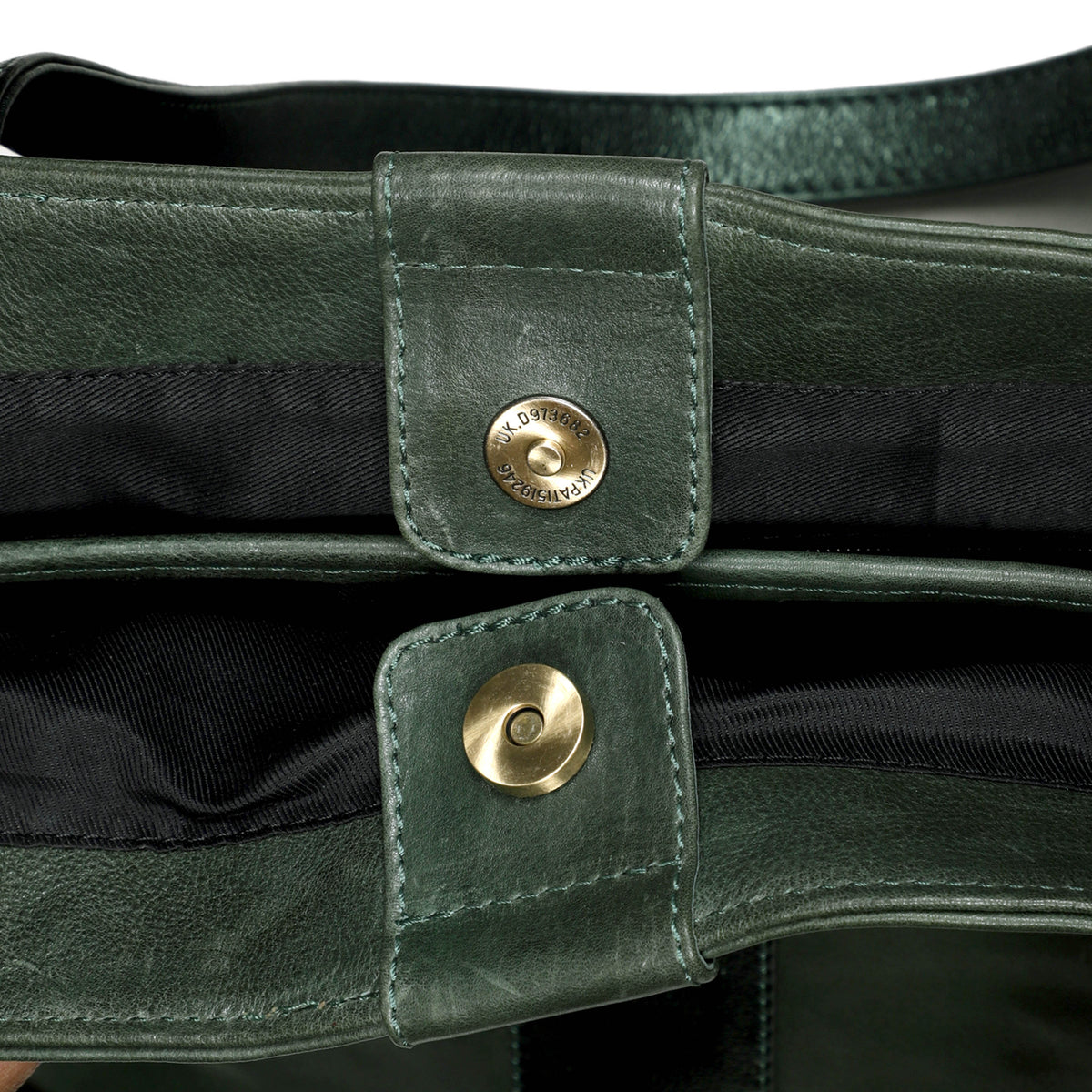 EMERALD LEATHER TOTE BAG - FOREST GREEN