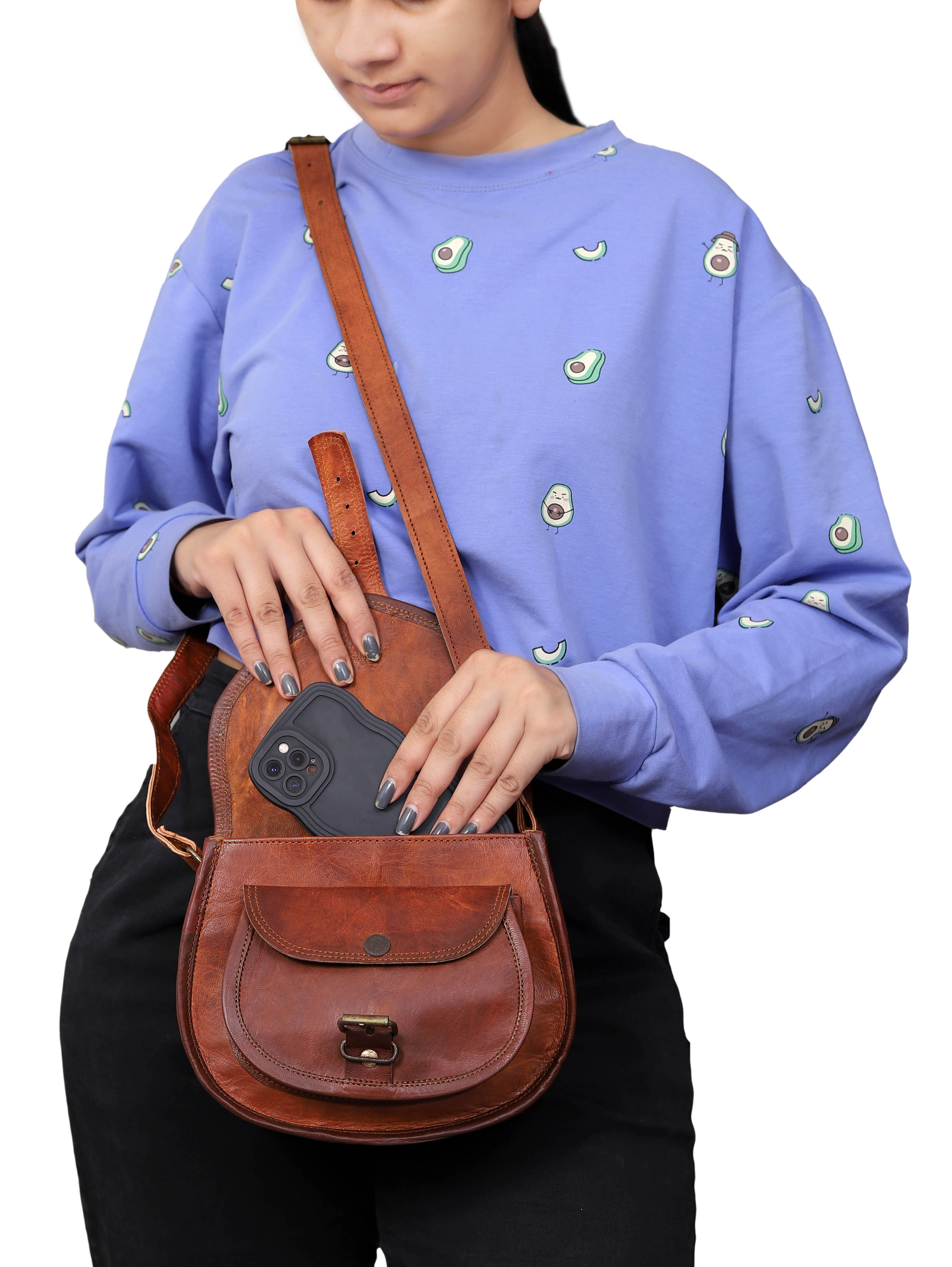 ALLISON LEATHER CROSSBODY PURSE BAG