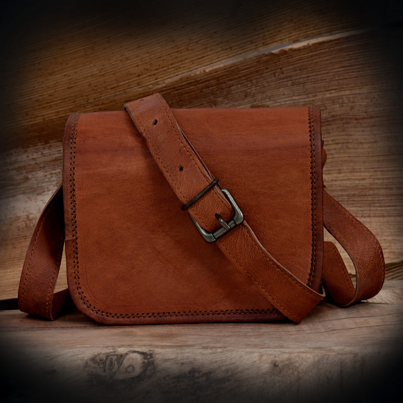 KEITH LEATHER CROSSBODY BAG FOR WOMEN - denverleathercraft