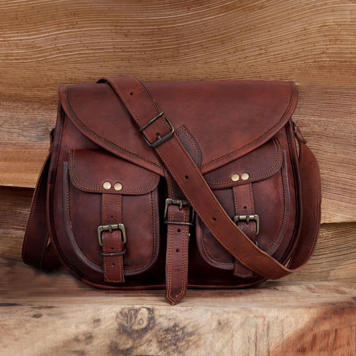Tracy Full Grain Leather Saddlebag - denverleathercraft