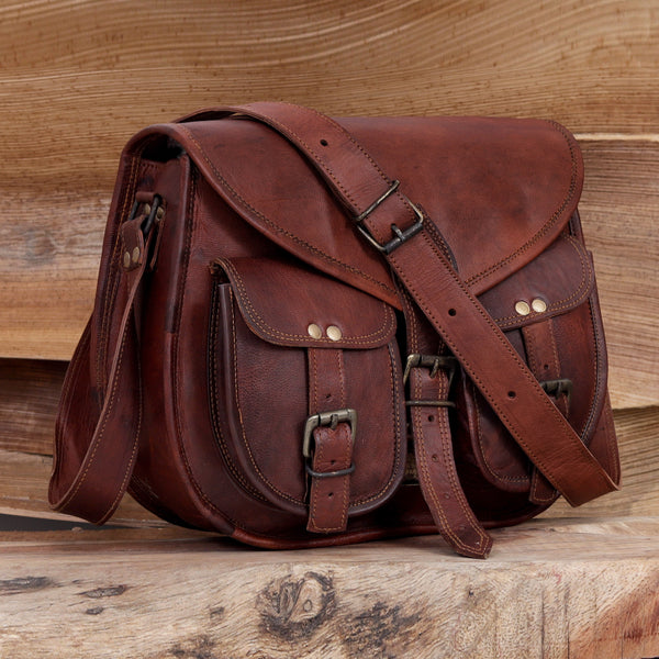 Tracy Full Grain Leather Saddlebag