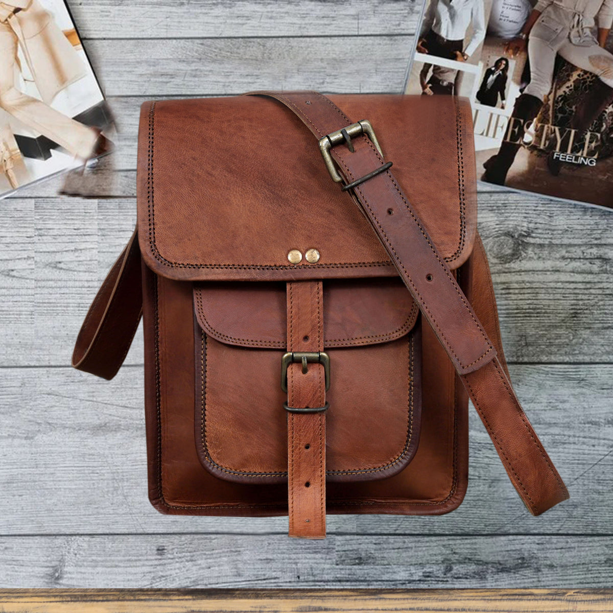 JENNIFER LEATHER CROSSBODY BAG