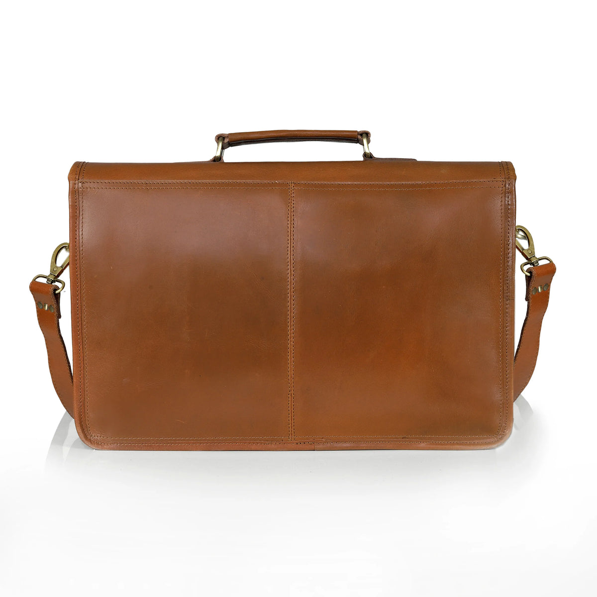 Roosevelt Buffalo Leather Messenger Bag - denverleathercraft