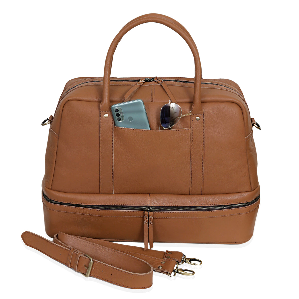 Women Leather Duffle Bag