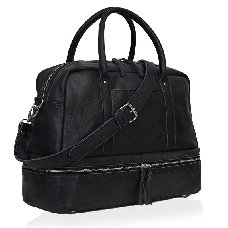Women Leather Duffle Bag - denverleathercraft
