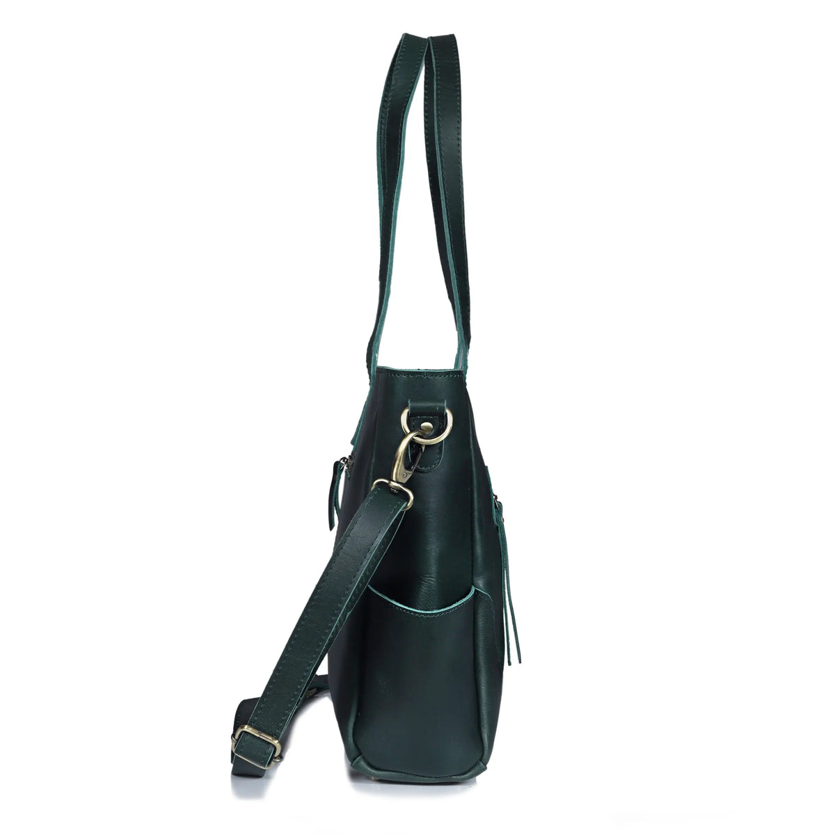 MARILYN BUFFALO LEATHER LAPTOP TOTE BAG - denverleathercraft