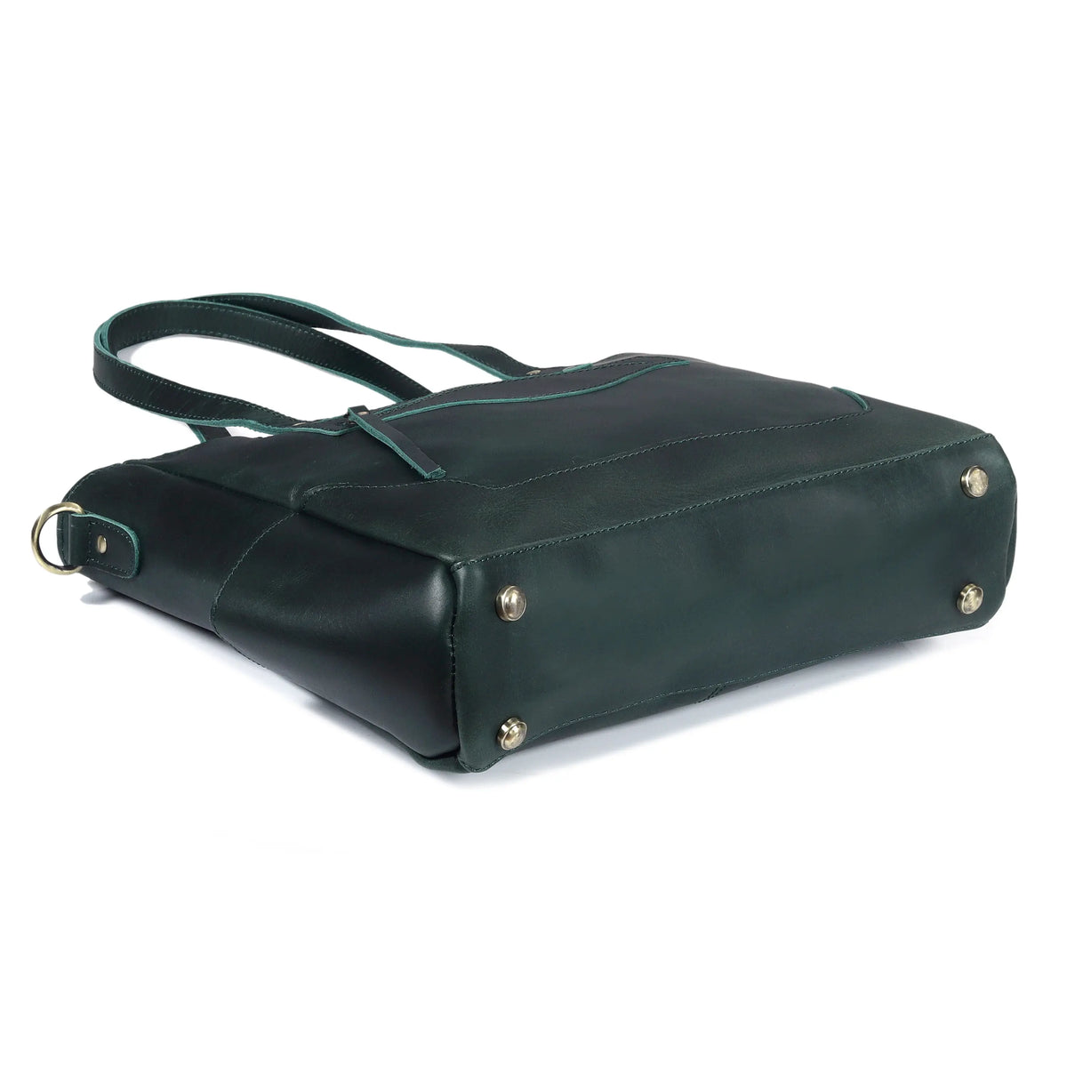 MARILYN BUFFALO LEATHER LAPTOP TOTE BAG - denverleathercraft