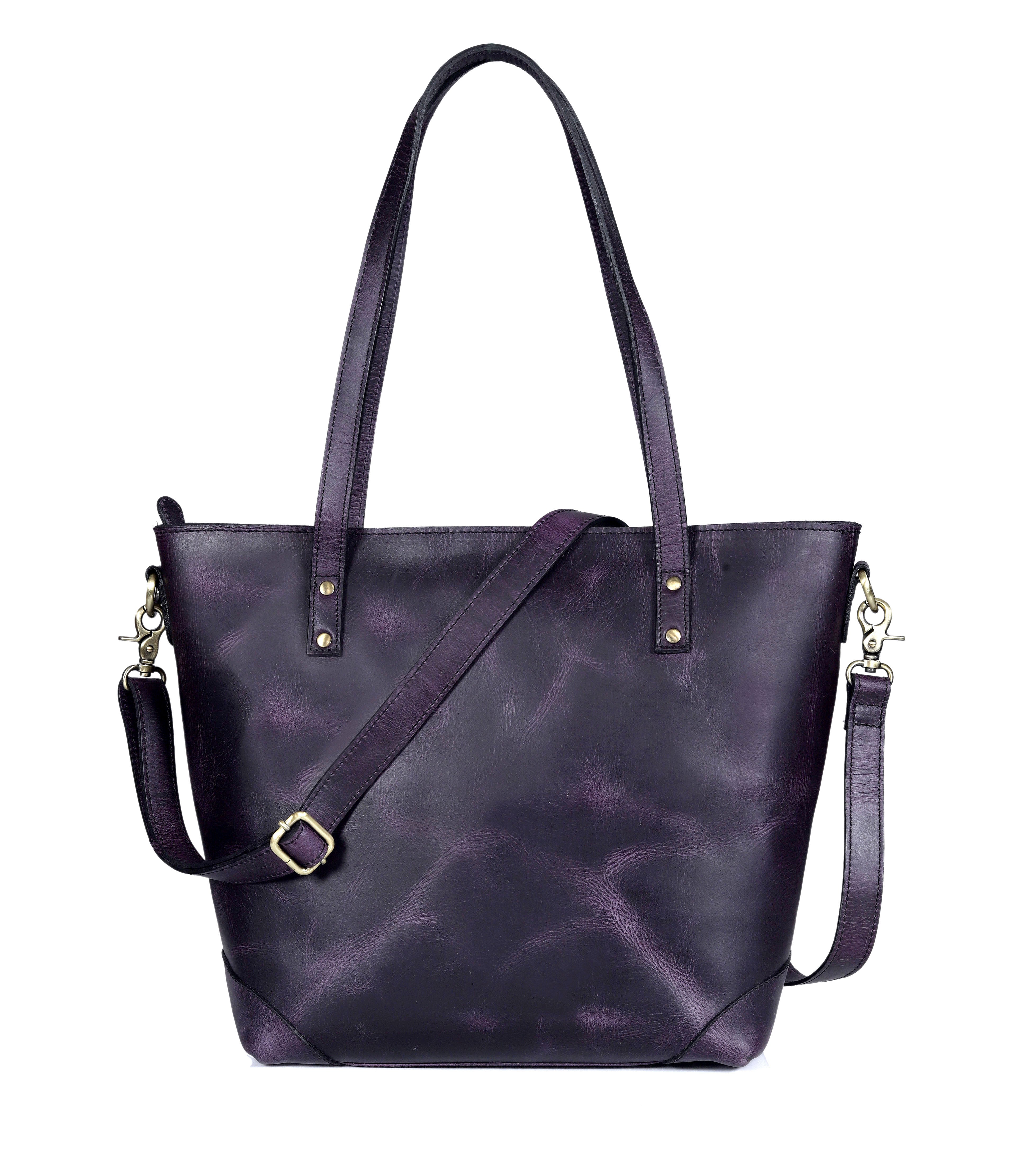 Black Leather Tote Bags | Stylish Totes by Denver Leather Craft