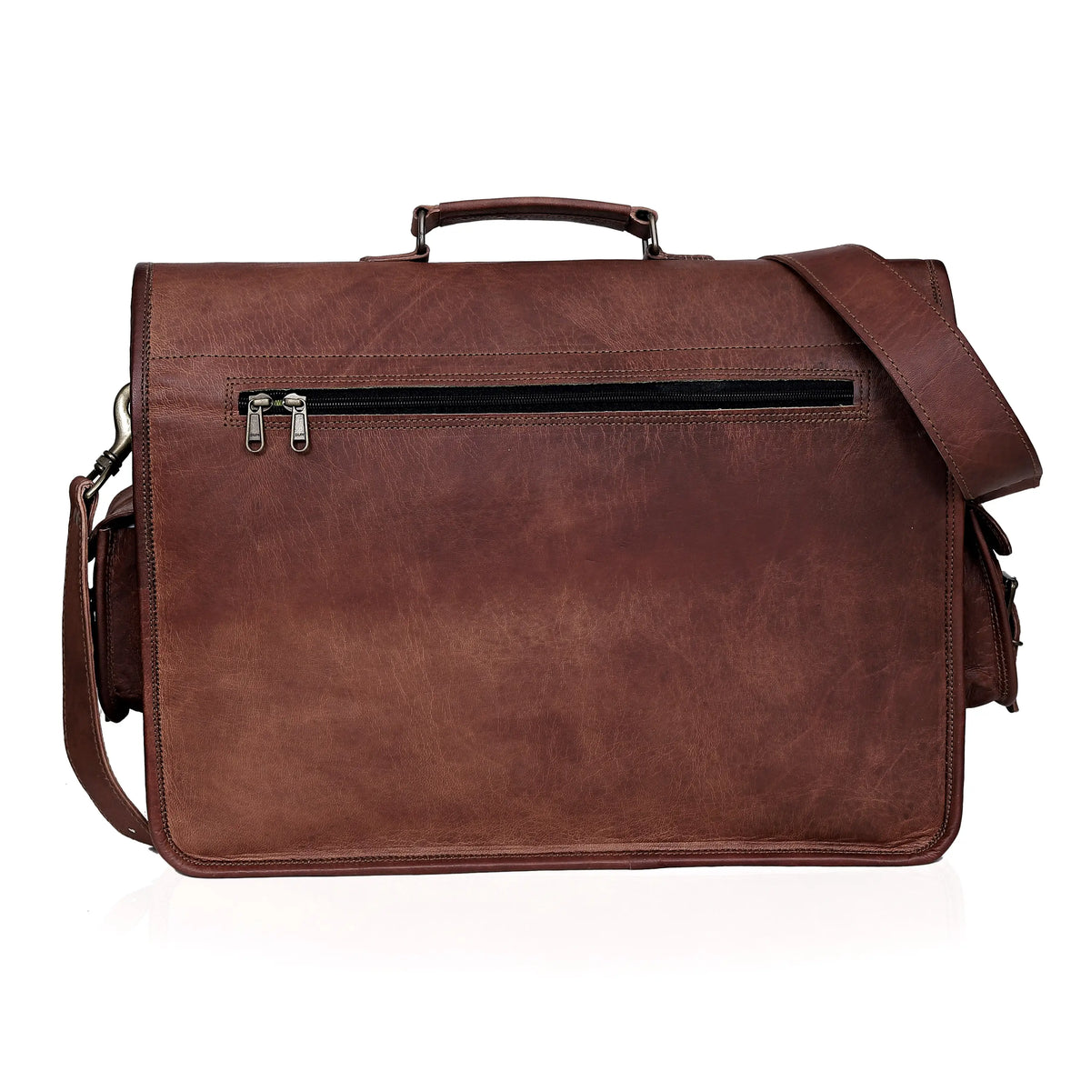MADDISON LEATHER MESSENGER LAPTOP BAG - denverleathercraft