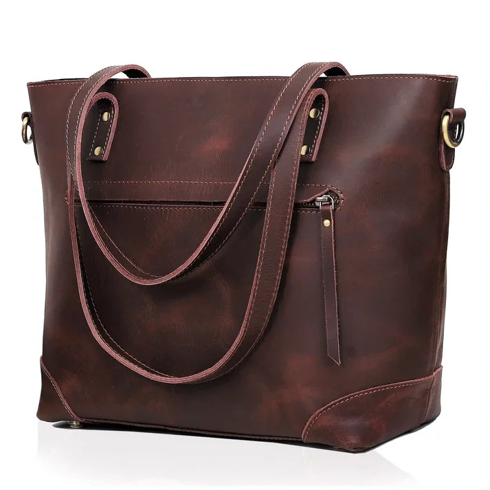 MARILYN BUFFALO LEATHER TOTE BAG