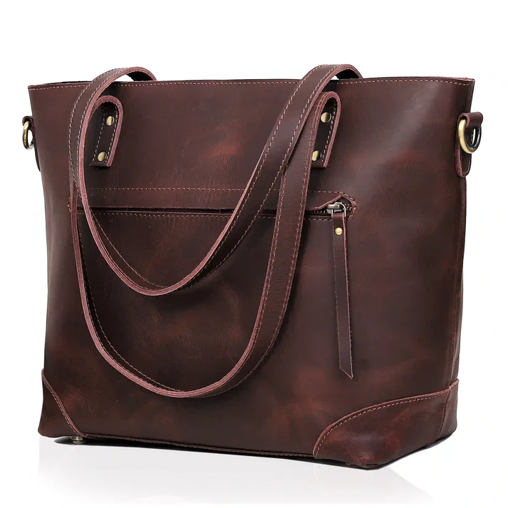MARILYN BUFFALO LEATHER TOTE BAG