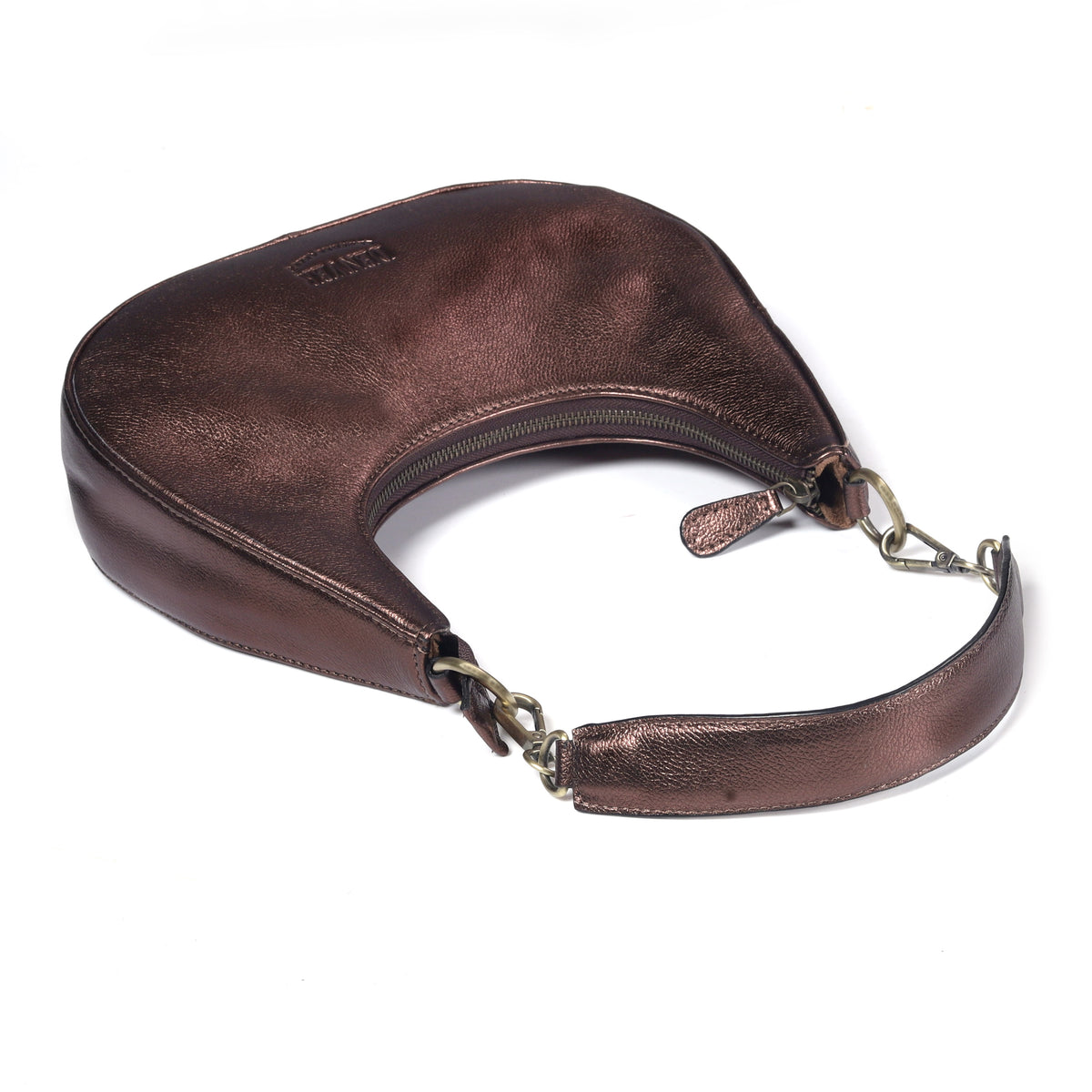 HALF MOON LEATHER PURSE - denverleathercraft