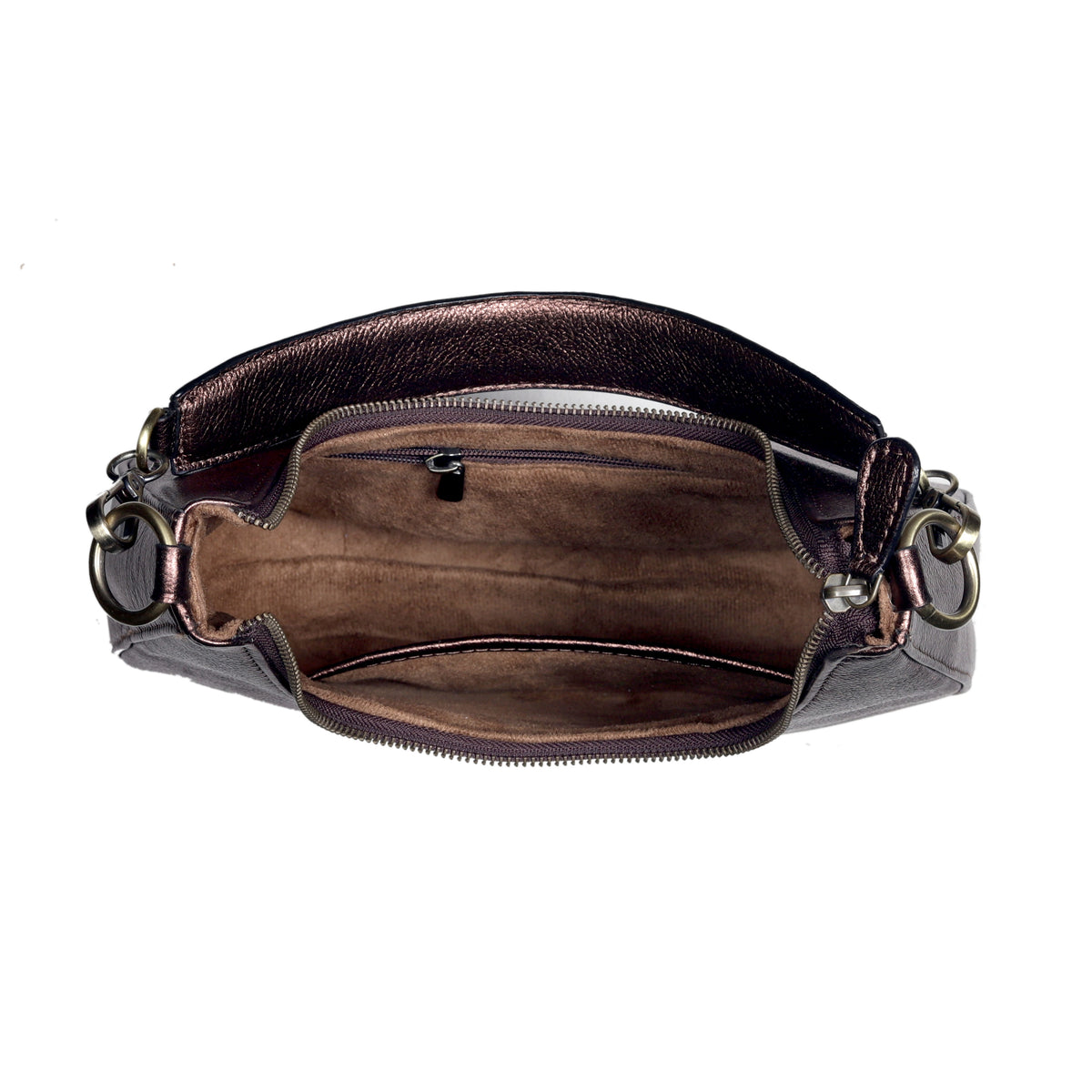 HALF MOON LEATHER PURSE - denverleathercraft