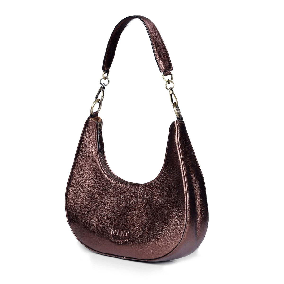 HALF MOON LEATHER PURSE - denverleathercraft