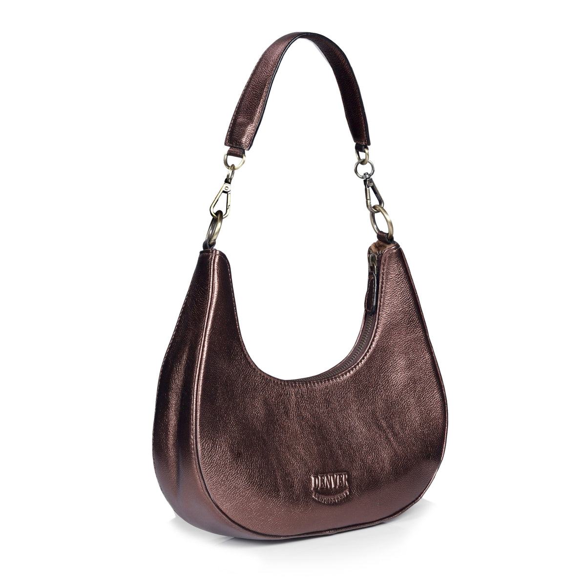 HALF MOON LEATHER PURSE - denverleathercraft