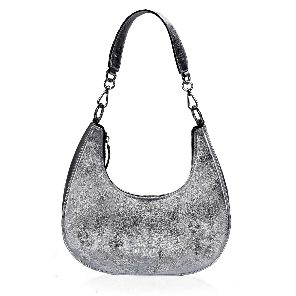 HALF MOON LEATHER PURSE - denverleathercraft