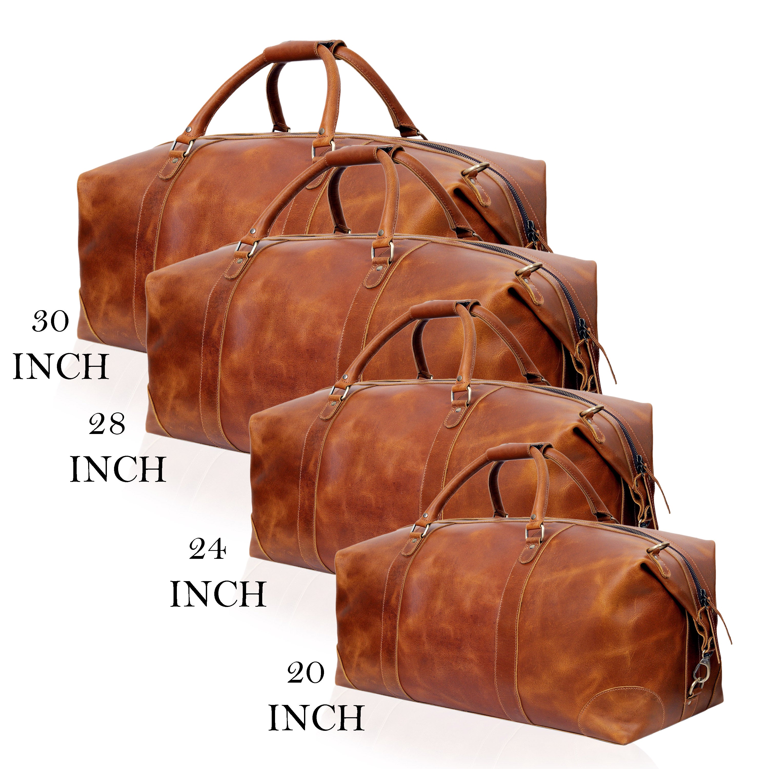 Dutch Leather Duffle Bag for Men | Denver Leather Craft