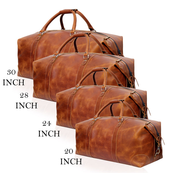 Dutch Leather Duffel Combo