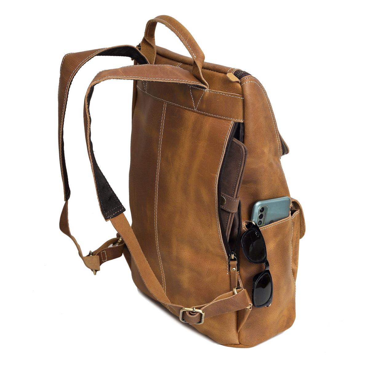 THORNE BUFFALO LEATHER BACKPACK