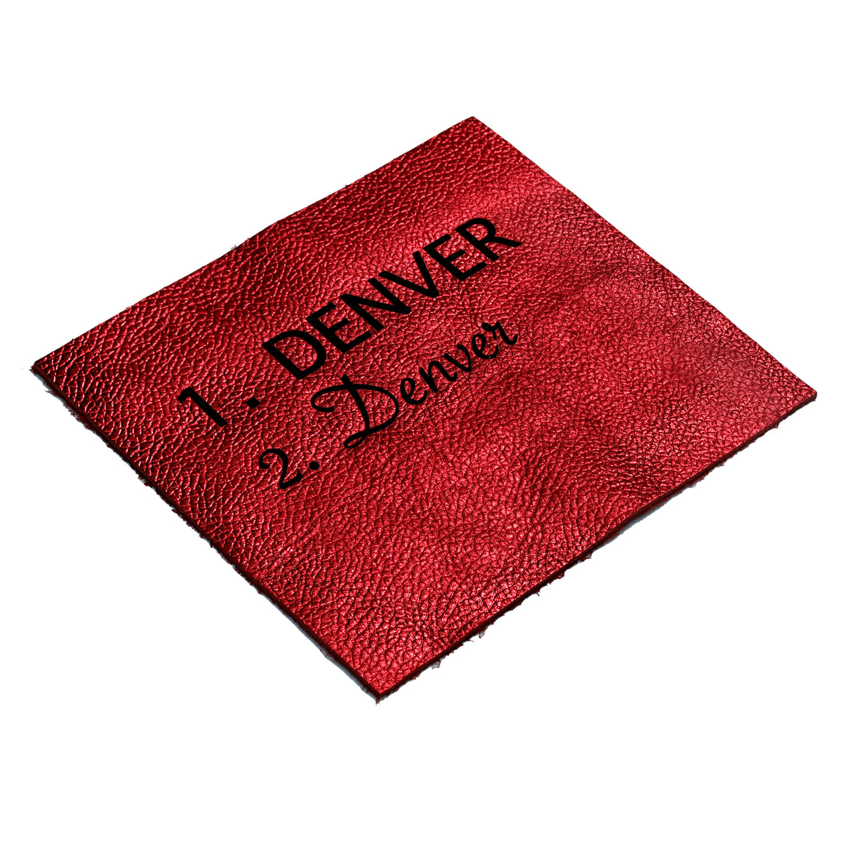 HALF MOON LEATHER PURSE - CARMINE RED
