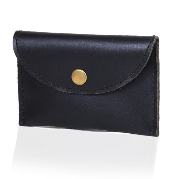 Leather Coin Purse - Purple